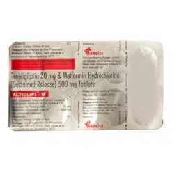 Actiglipt M 20/500mg Tablets