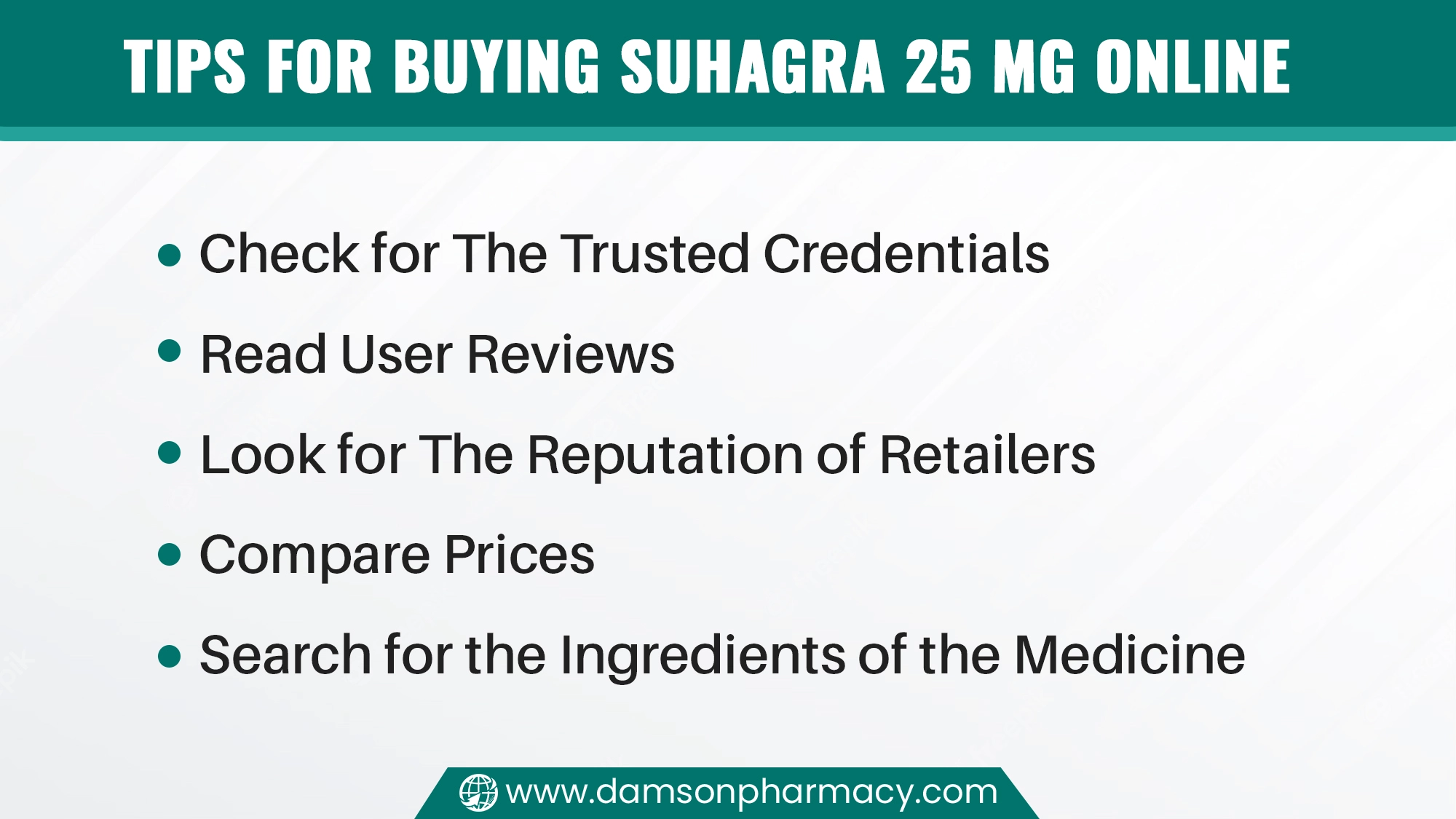 Tips for Buying SUHAGRA 25 MG Online USA