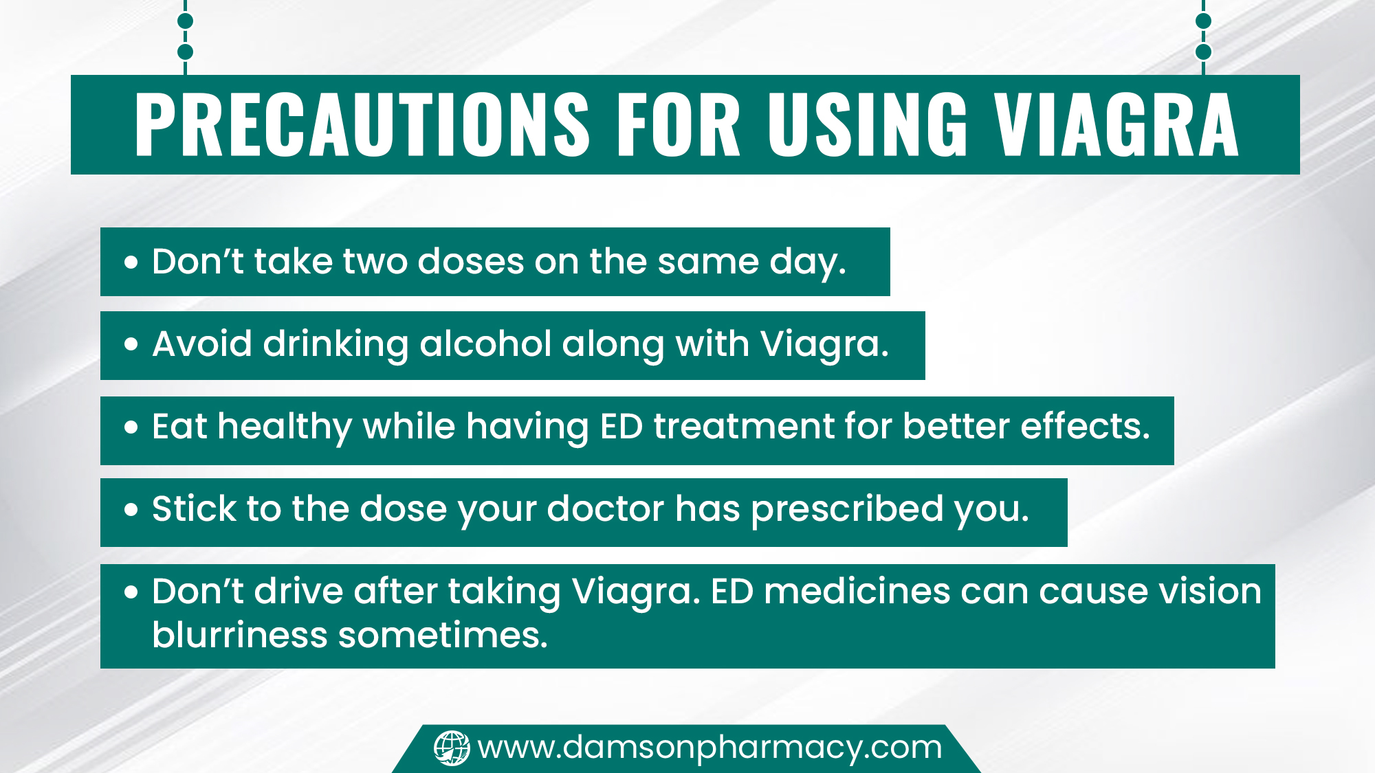 Precautions for Using Viagra
