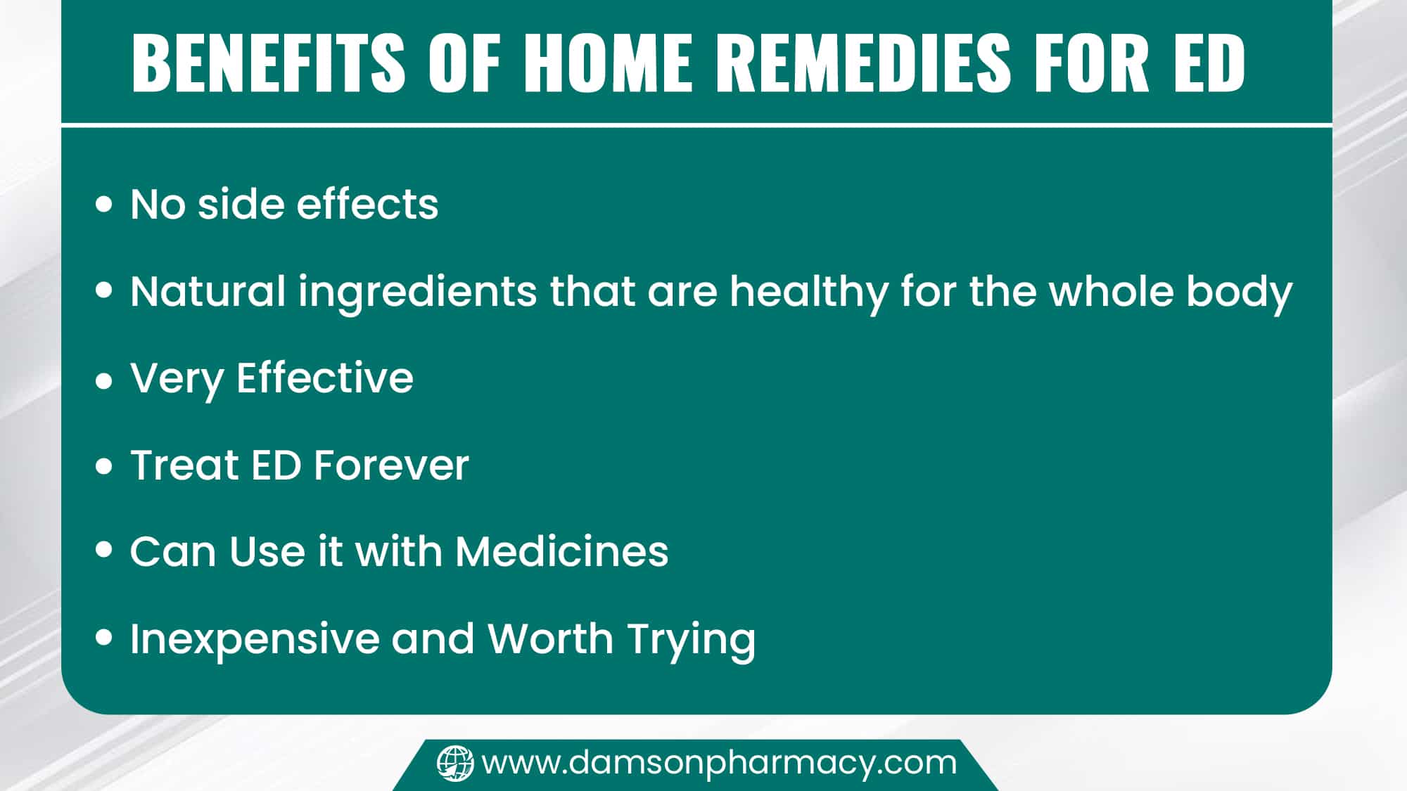 Benefits of Home Remedies for ED 