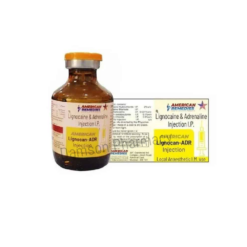 Lignocan ADR Lidocaine and Adrenaline Injection 1