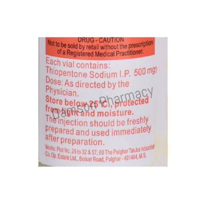 Thiosol Thiopentone 500mg Injection 4