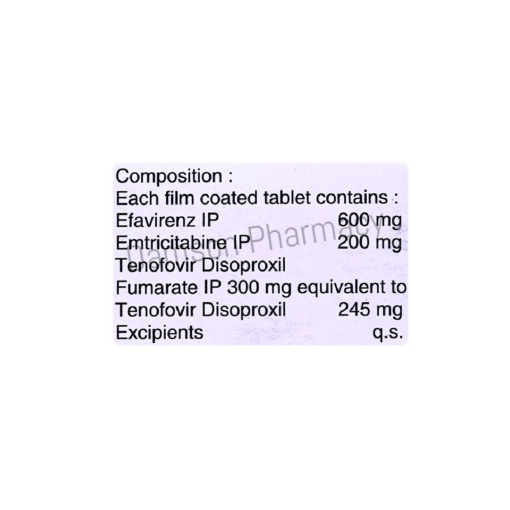 Vonavir Efavirenz, Emtricitabine & Tenofovir Tablet 4