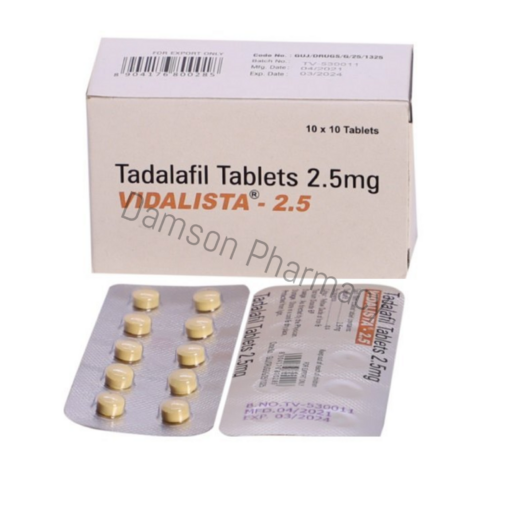 Vidalista 2.5mg Tadalafil Tablet 3