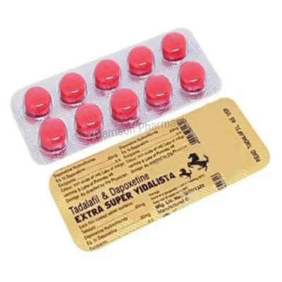 Extra Super Vidalista 100mg Tadalafil & Dapoxetine Tablets