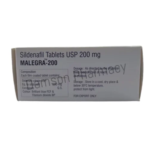 Malegra 200mg Sildenafil Tablet 4