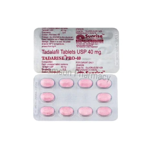Tadarise Pro 40mg Tadalafil Tablets 3