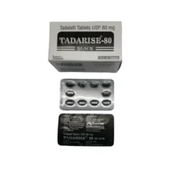 Tadarise Black 80mg Box & Blister Strips