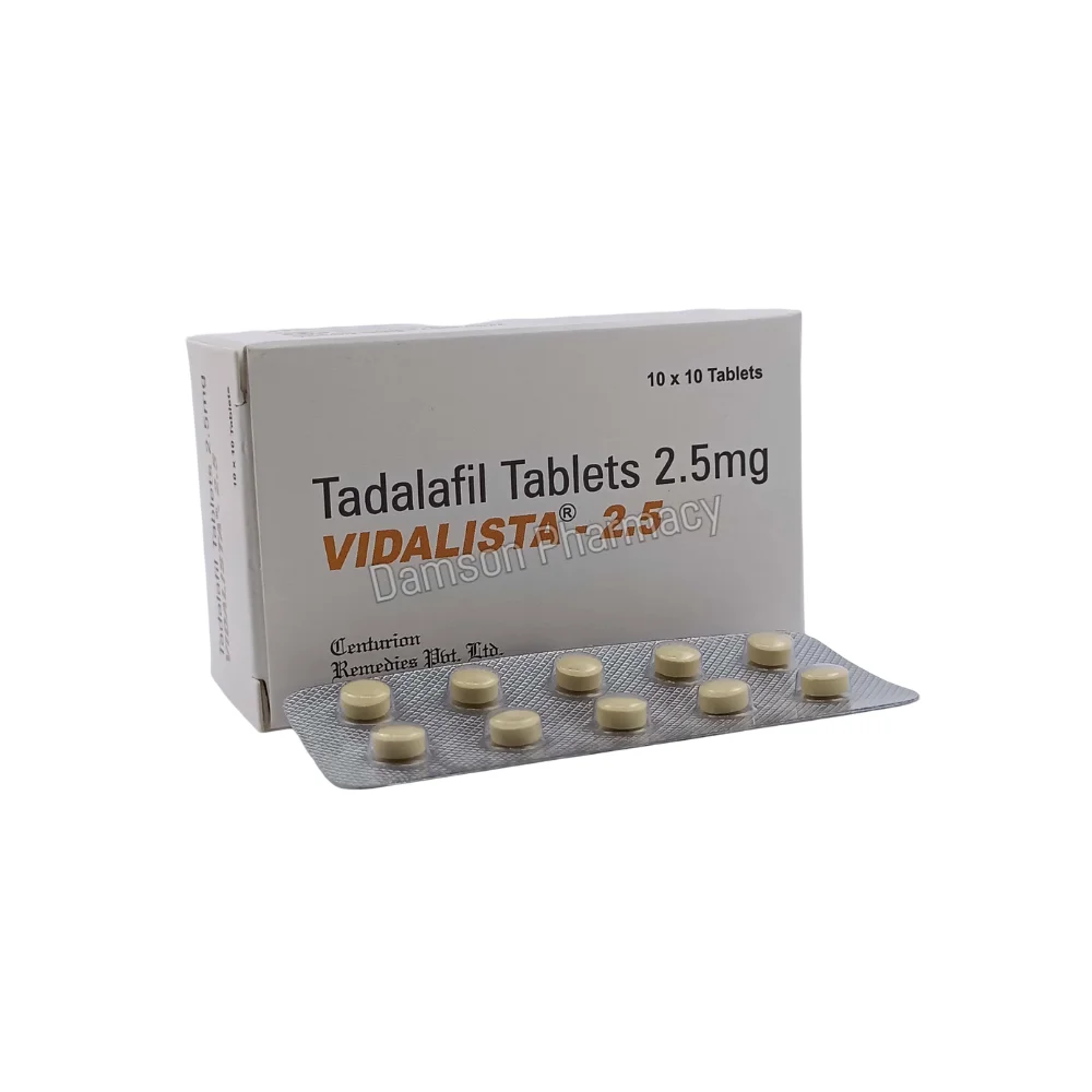 Vidalista 2.5mg Box With Blister Strip