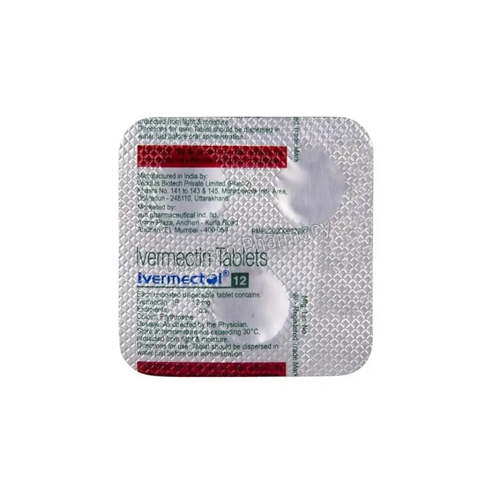 Ivermectol 12mg Blister Packaging