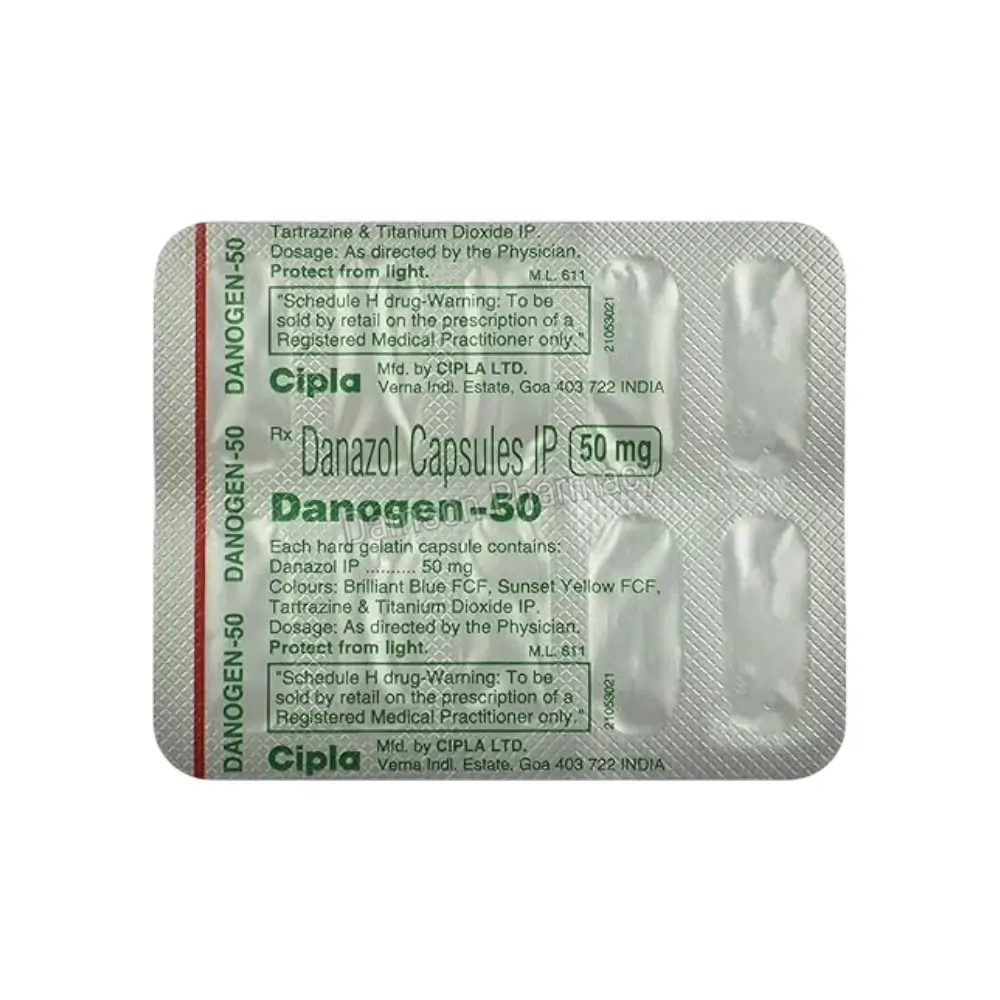 Danogen 50mg Back Strip Image