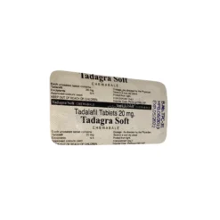 Tadagra Soft Chewable 20mg Back Strip Image