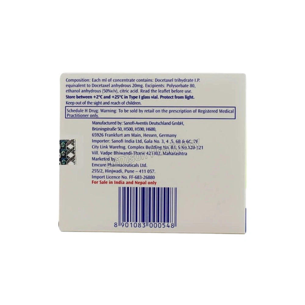 Taxotere 20mg Box Image