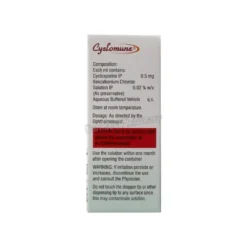 Cyclomune 0.05% Eye Drops 3ml 1