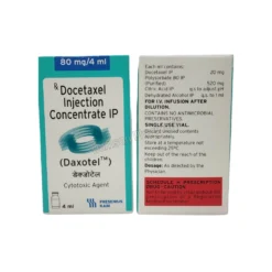Daxotel 80mg Front & Back Box Image