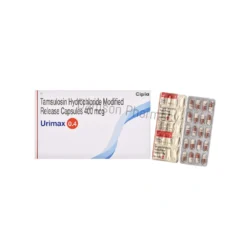 Urimax 0.4mg Capsules Box With Blister Packaging