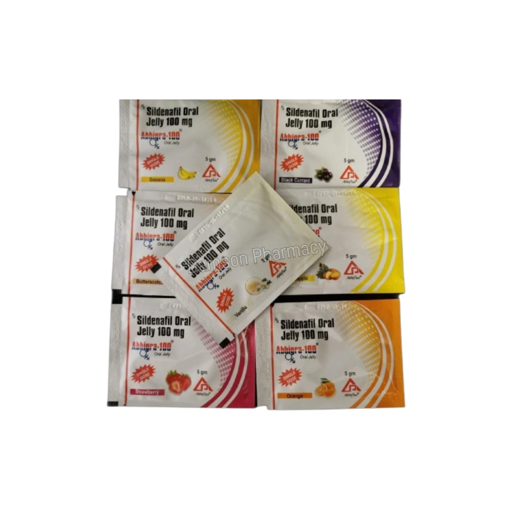 Abhigra 100mg Sildenafil 7 Oral Jelly Packets