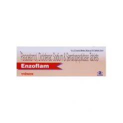 Diclofenac Sodium , Paracetamol & Serratiopeptidase 390mg Box Front Image
