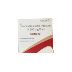Tranexamic 500mg/5ml Box Front Image